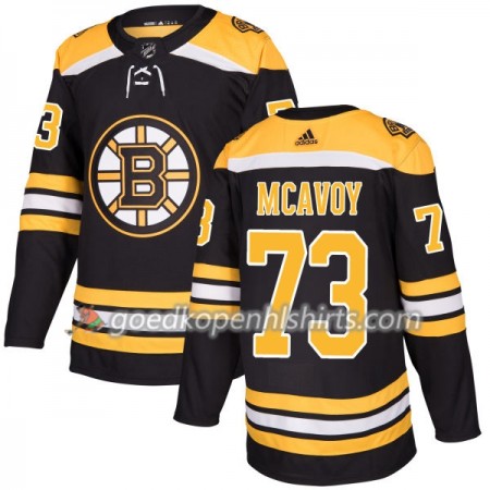 Boston Bruins Charlie McAvoy 73 Adidas 2017-2018 Zwart Authentic Shirt - Mannen